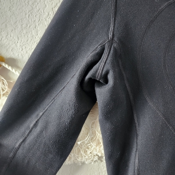 Lululemon In Stride Black Longline Cowl Neck Zip Jacket Luon Casual Yoga Gym 6 - Picture 14 of 14